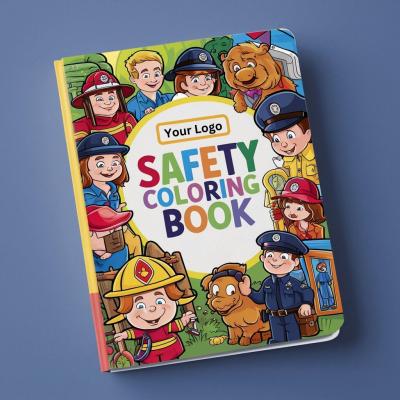 How to use Safety Themed Childrens Coloring Books for Branding and Promotion